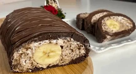 Najjednoduchšia banánová maškrta: S touto nepečenou roládou zaručene ohúrite všetkých hostí!