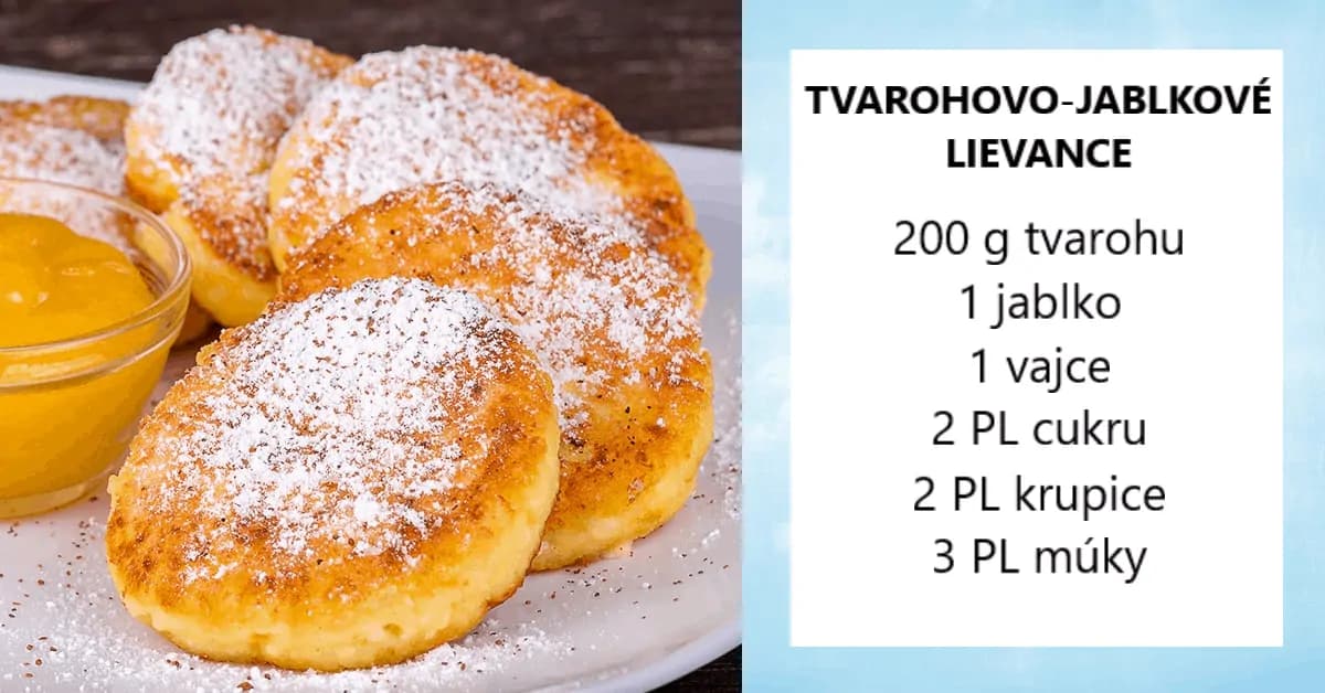 5-minútové tvarohové lievance s jablkami: Tá chuť sa nedá opísať, to musíte ochutnať!