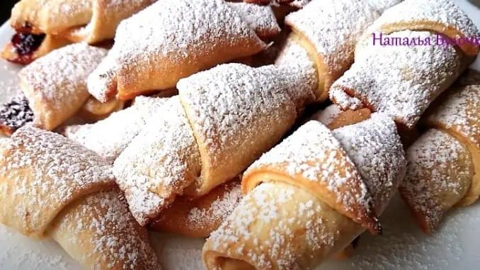 Rýchle a krehučké lekvárové rožky BEZ MLIEKA, MASLA A VAJEC: Robota na 5 minút, pečú sa 20 minút!