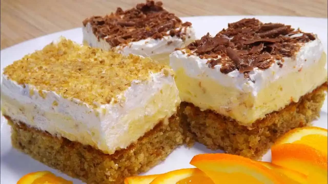 Konečne som našla recept na najdokonalejšie orechové rezy s pudingom: Z 1 vajíčka plný plech!