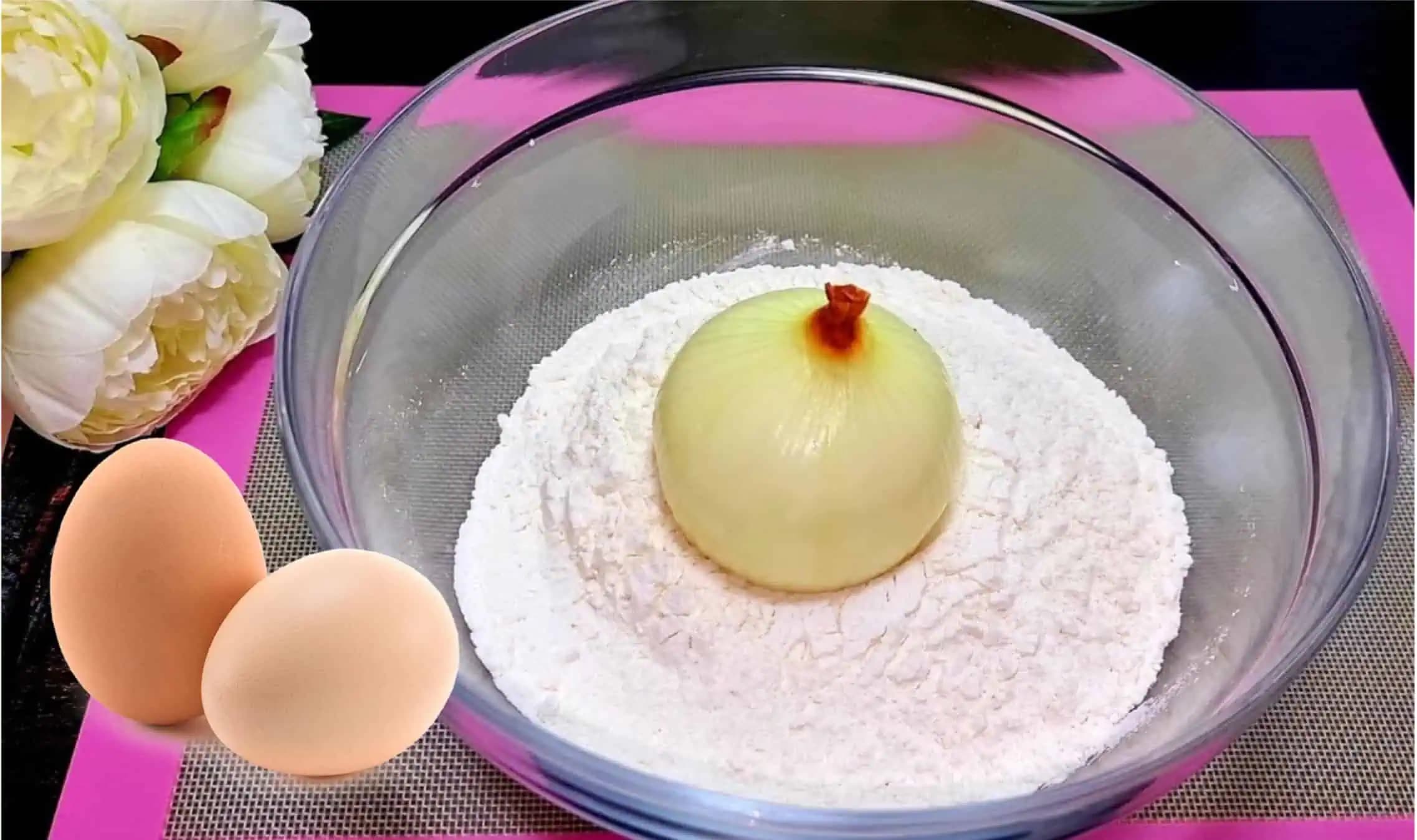 Sedliacke jedlo z cibuľky, múky a vajec!