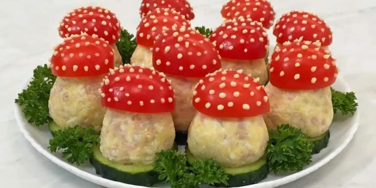 Ešte nikdy som nevidela krajší nápad na PREDJEDLO: Silvestrovské HRÍBIKY – úžasný nápad na sviatočný stôl!