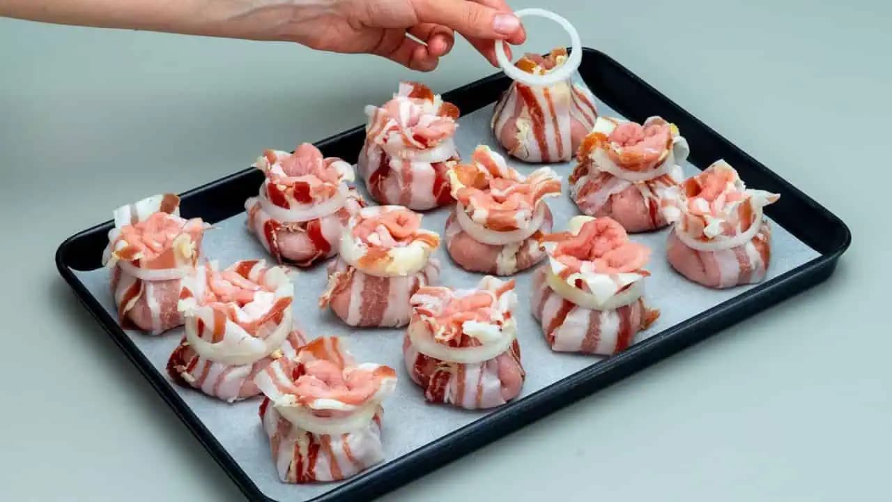 Bravčové rezne naplňte, zabalte do slaninky a dajte piecť: Za túto pochúťku vás budú hostia nosiť na rukách!