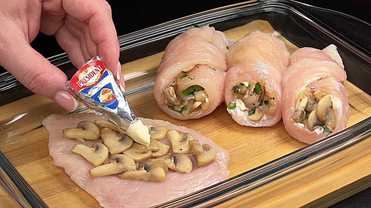 PLNENÉ kuracie rolky s KARIČKOU a hubami: Stokrát lepšie, ako vyprážaný rezeň v TROJOBALE!