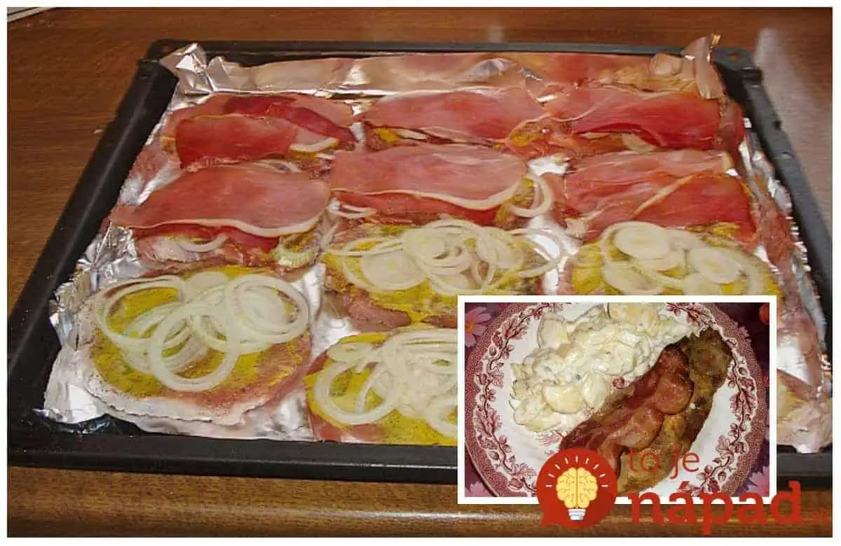 Strašne dobrý obed, na ktorý vám treba len 4 prísady: Lenivá obložená krkovička – výborné za minútku pripravené!