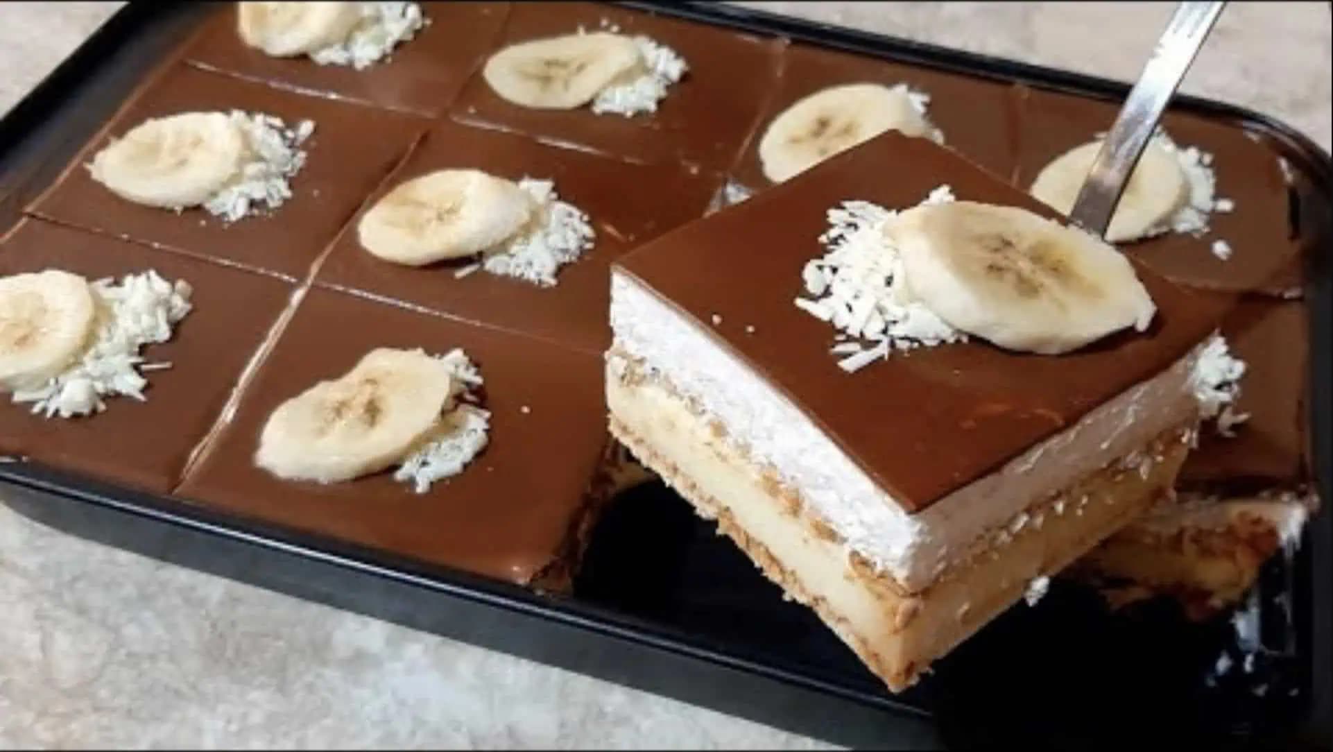 Nepečené Be-Be rezy s pudingovým krémom, ktoré každý miluje: Hotové za 15 minút a majú najväčší úspech!