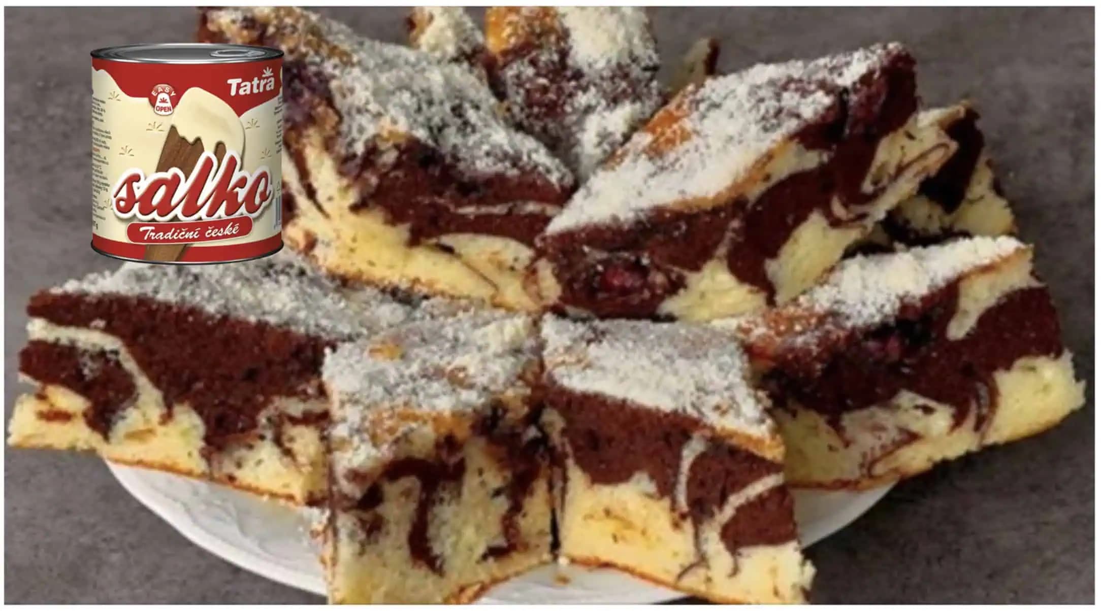 Úžasná SALKO piškóta dvoch farieb: Stačí vám 10 minút a máte najlepší koláčik, chutí lepšie ako zákusok!