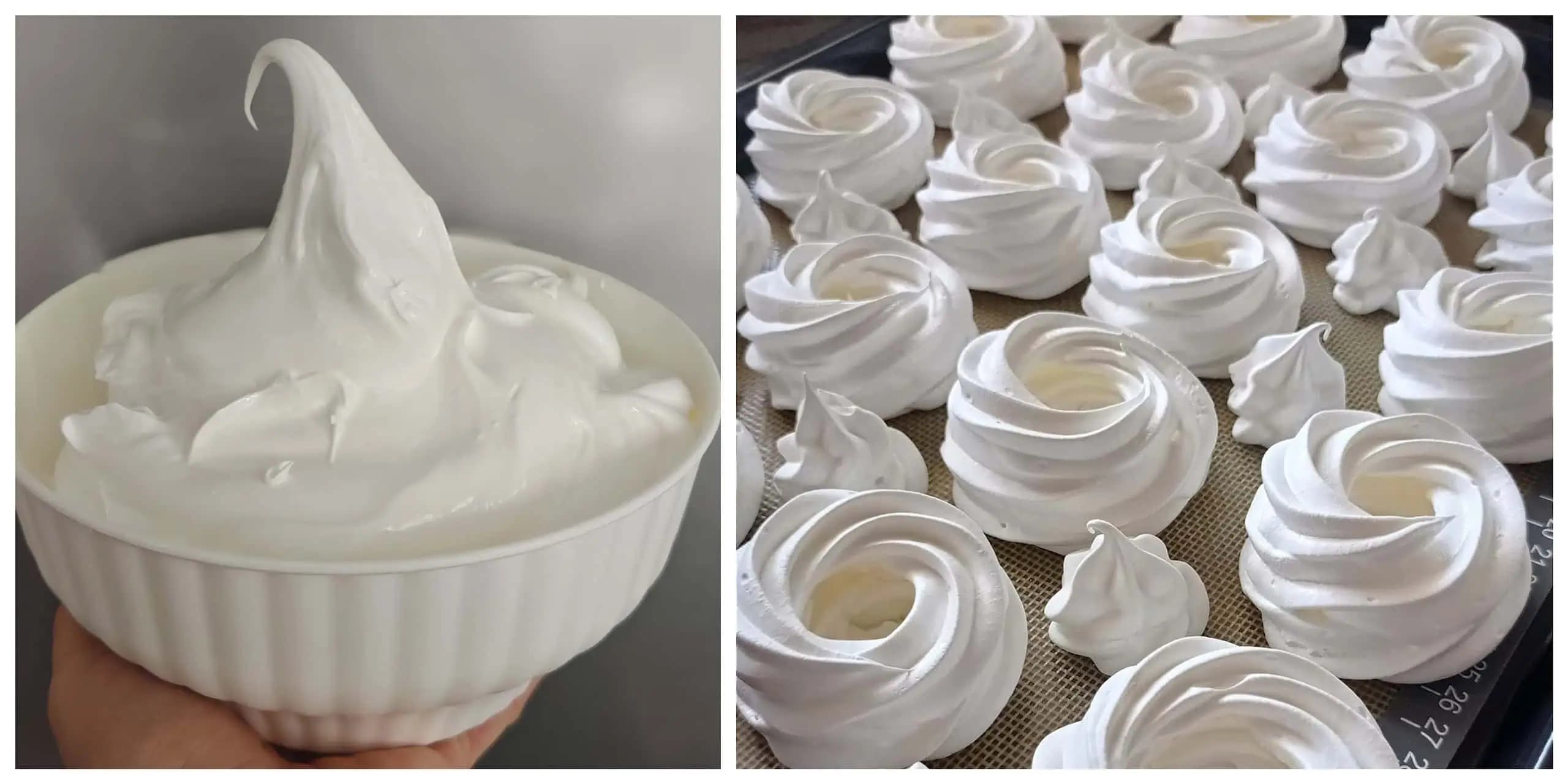 Sneh krásne nadýchaný, perfektne drží tvar a netreba ho šľahať nad parou! Recept rovno od cukrárky!