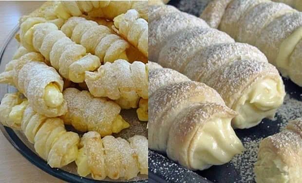 Domáce krehké TRUBIČKY s talianskym snehom: Nekupujte lístkové cesto, tento RECEPT nemá konkurenciu!