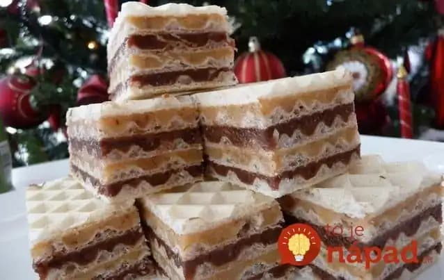 Vianočné oblátkové rezy za 10 minút: Toto je lepšie, ako klasické grilážky!