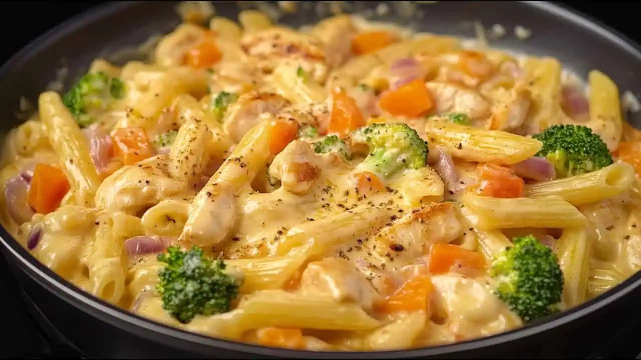 Cestoviny s kuracím mäsom, brokolicou a smotanou – vynikajúce: Len 15 minút a fantastický obed je na tanieri!