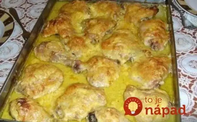 Fantasticky chutné stehienka pečené v horčicovo-cesnakovej omáčke!