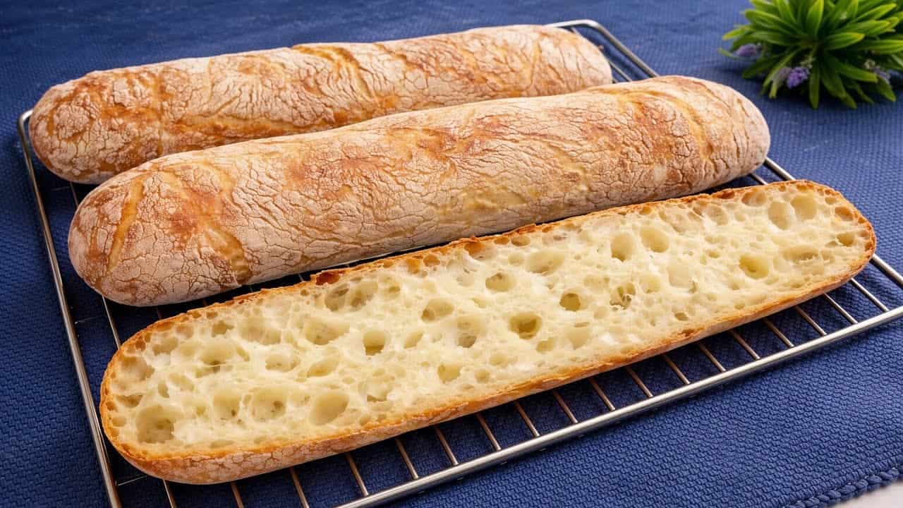 CIABATTA chlieb: 3 poháre! Najchutnejší taliansky chlebík bez dlhej práce!