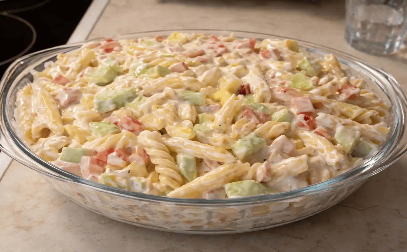 Bombastický cestovinový šalát s kyslou smotanou – za 15 minút hotový: Prudko žravý a hotový hneď, ideálna rýchla večera!