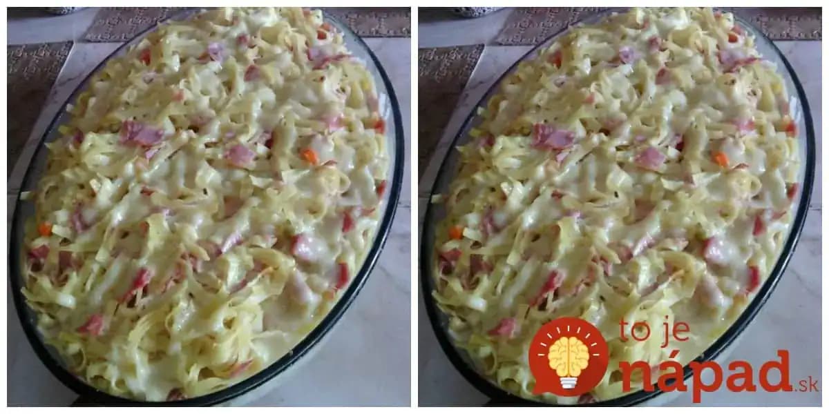 Minútková omáčka na cestoviny z kyslej smotany a bambina: 20 minút v rúre a deti o tom básnia celý deň, nemusíte riešiť ani večeru!