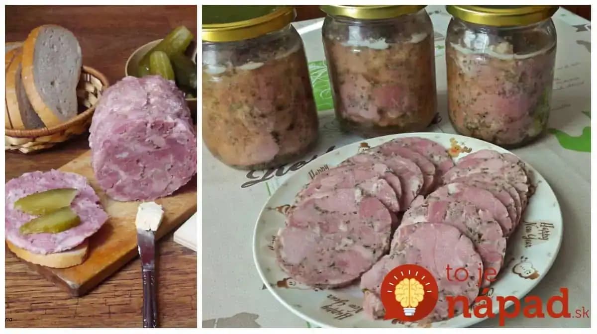 Domáca šunka z pohára na zaváranie: Nakrájajte na studenú misu a návštevy vás budú nosiť na rukách – vonia až do susedov!