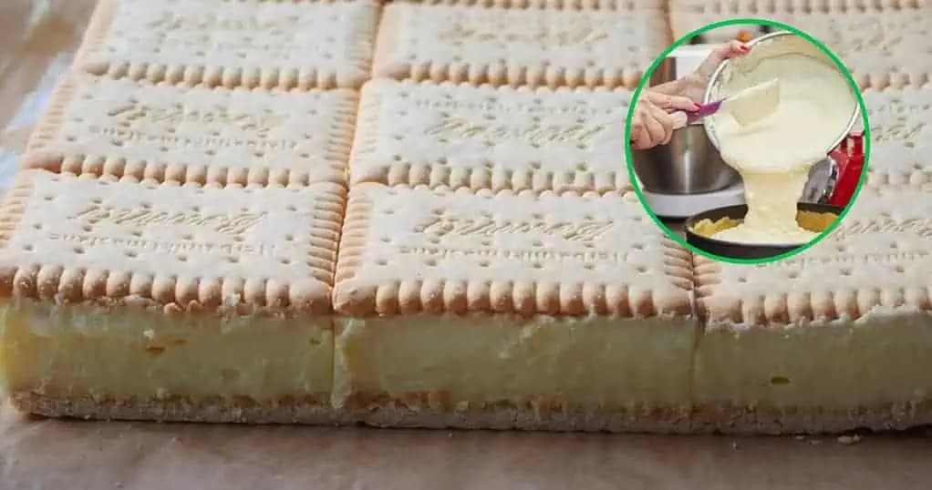 Krémeš NAPOLEONKA bez pečenia, chutí úžasne a je veľmi jednoduchá. Stačí si pripraviť sušienky a puding!