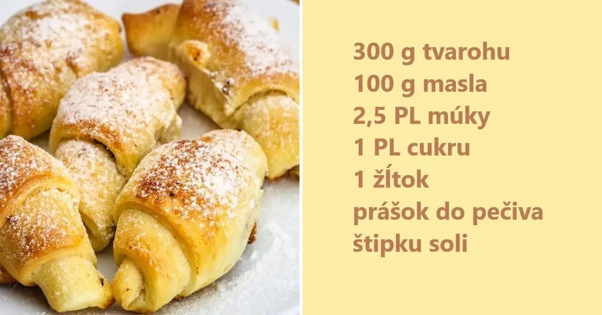 TVAROHOVÉ krehké rožky s plnkou: Najlepšie pečivo pod slnkom, nekysnú ani minútu!