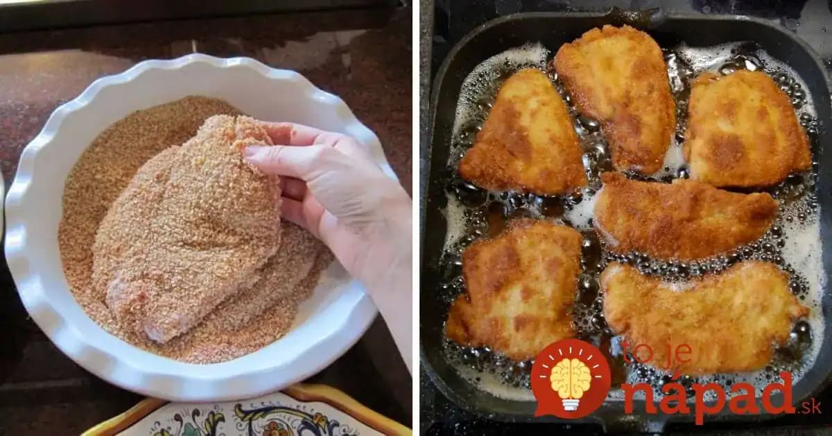 Perfektný trik na prípravu rezňov: Pridajte do strúhanky túto surovinu a budú omnoho lepšie!