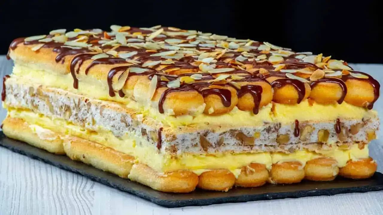 Zákusok „PIŠKÓTOVNÍK“: Musím sa podeliť o tento vynikajúci recept z dlhých piškót, zatieni aj krémeš!