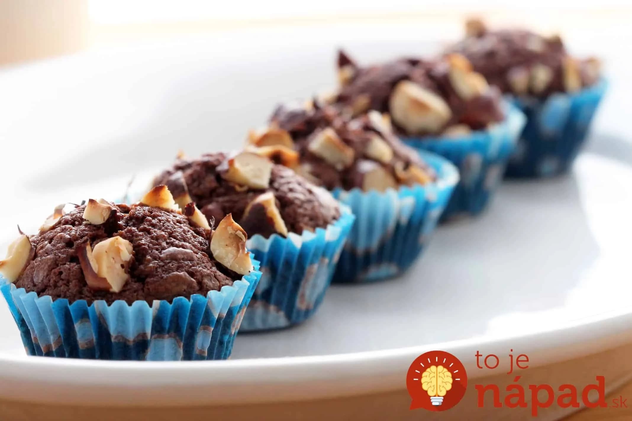 Nutellové muffiny pripravené za 5 minút