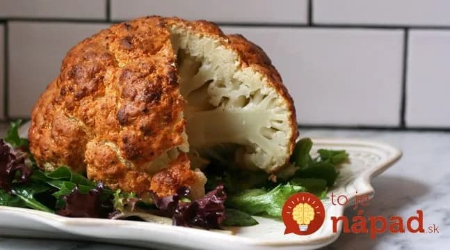 Karfiol pečený vcelku