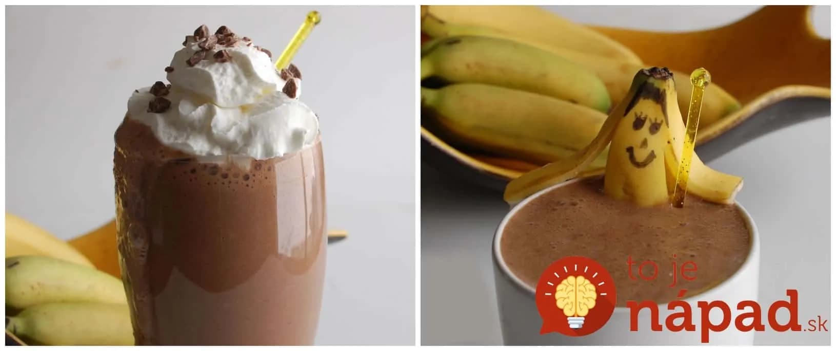 Banánovo – čokoládové smoothie