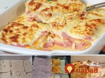 Bleskové lasagne zo zvyšného chlebíka
