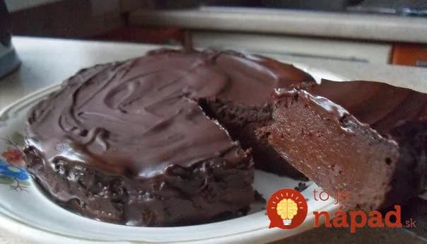 Čokoládová torta bez cukru a múky