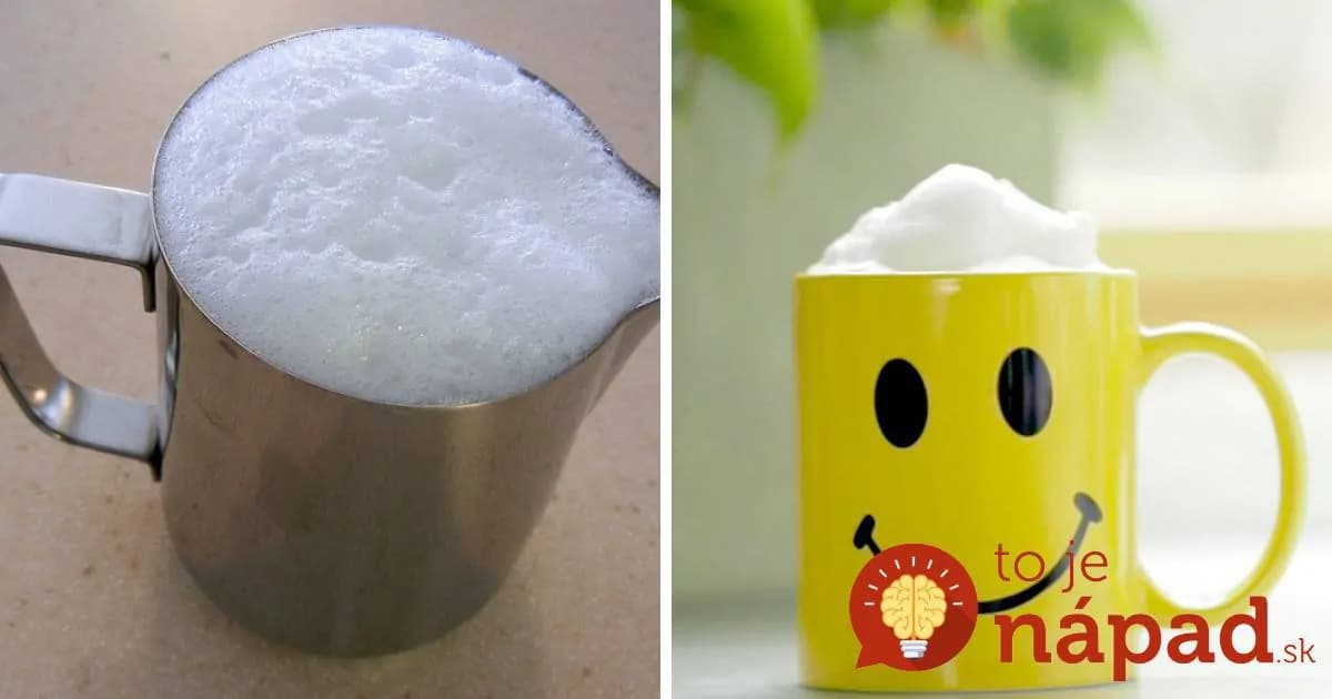 Ako z kaviarne: Geniálny trik, ako pripraviť z mlieka nadýchanú mliečnu penu!