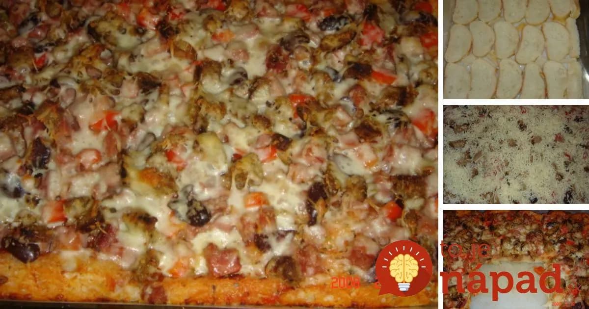 Pizza zo staršieho chlebíka