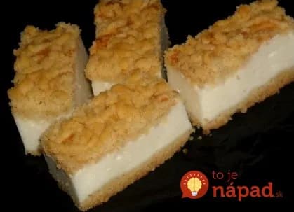 Strúhané jogurtové rezy