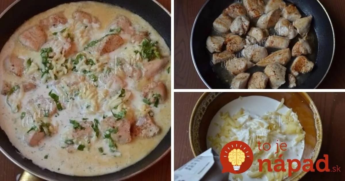 Kuracie kúsky v syrovo-smotanovej omáčke