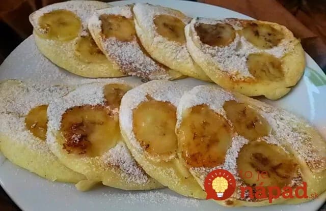 Jogurtové lievance s banánmi