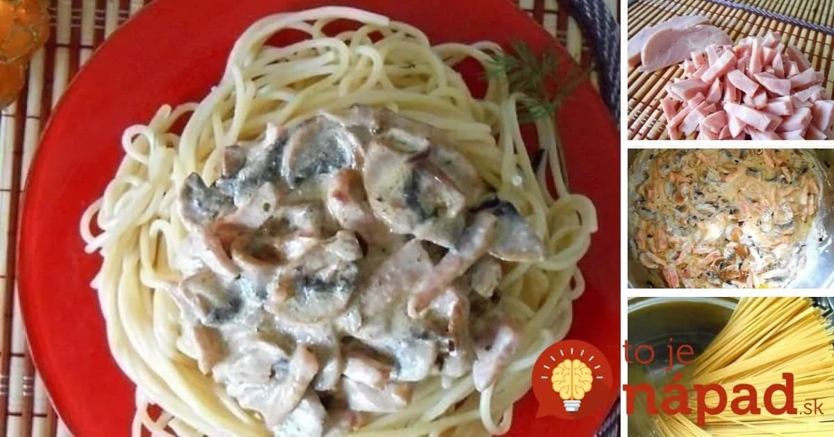 Rýchla smotanová omáčka na cestoviny