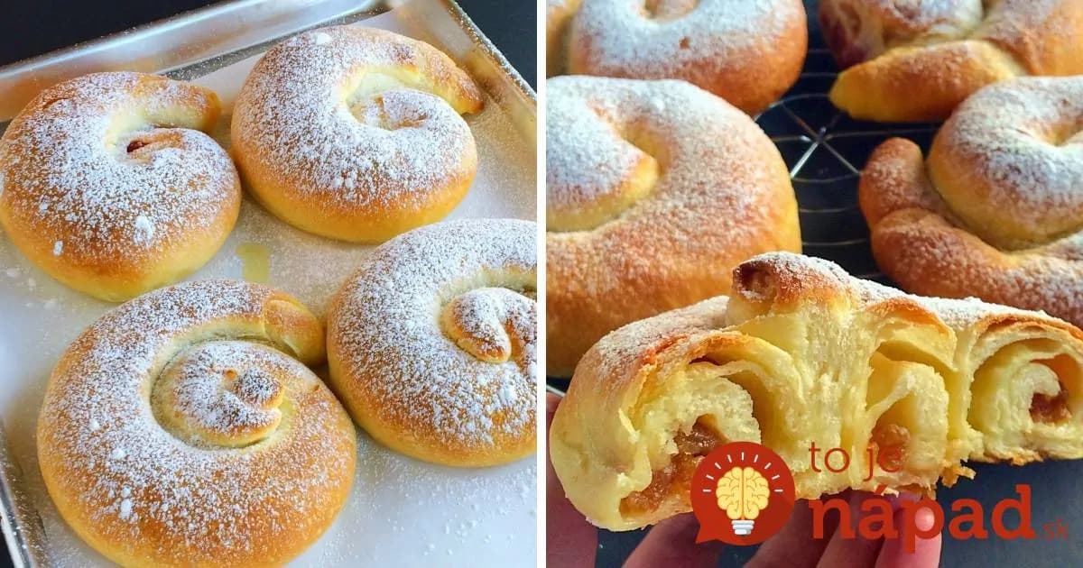 Úplne fantastické maslové „slimáčiky“ plnené marmeládou!