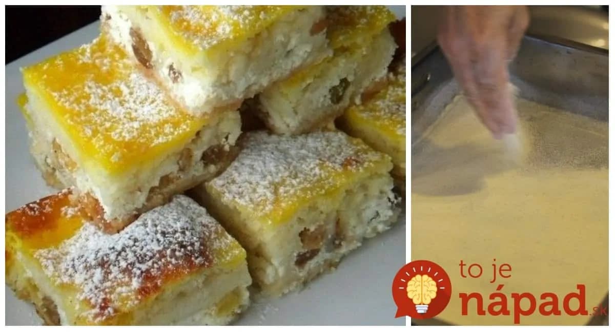 Bez cesta: Jednoducho geniálny sypaný tvarohový koláč!