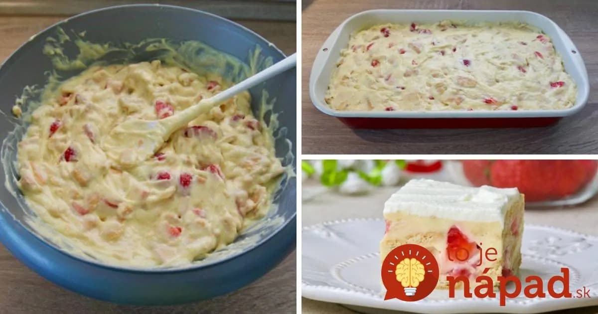 15-minútový miešaný zákusok: Vyskúšajte osviežujúci Jahodový sen bez pečenia!