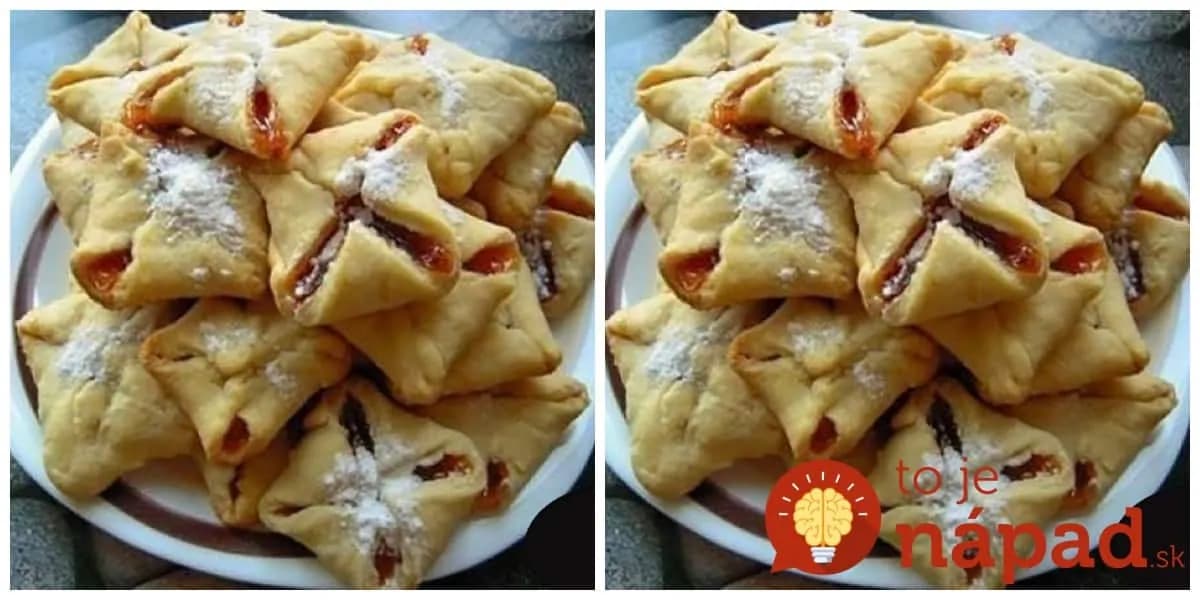 Nekysnuté koláčiky z 3 prísad: Ak v chladničke nájdete kocku tvarohu, pustite sa do nich, sú fantastické!