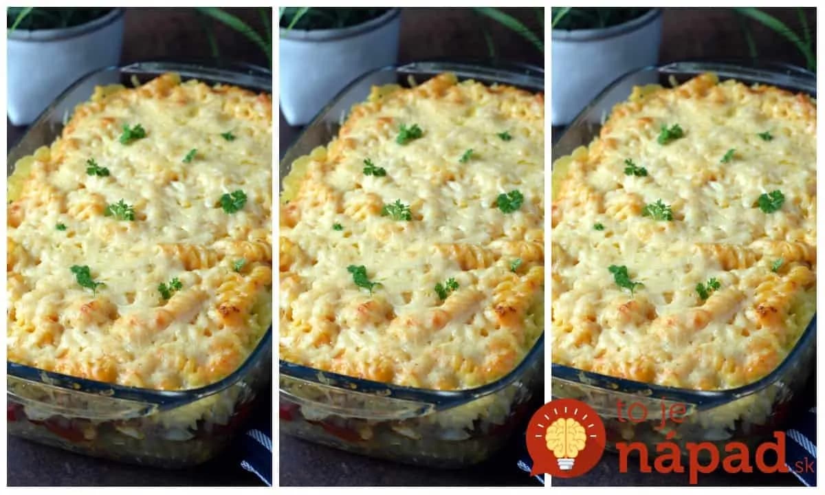 Toto je absolútne najlepší obed z cestovín – číslo 1 v našej rodine: Vrstvený Gyros kastról, komplet jedlo v jednej mise!