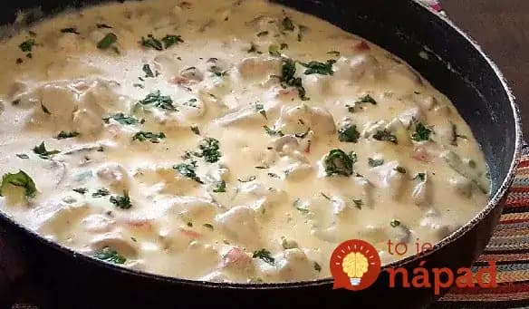 Vynikajúca syrová omáčka s kuracím mäsom: Neopísateľne chutné papanie!