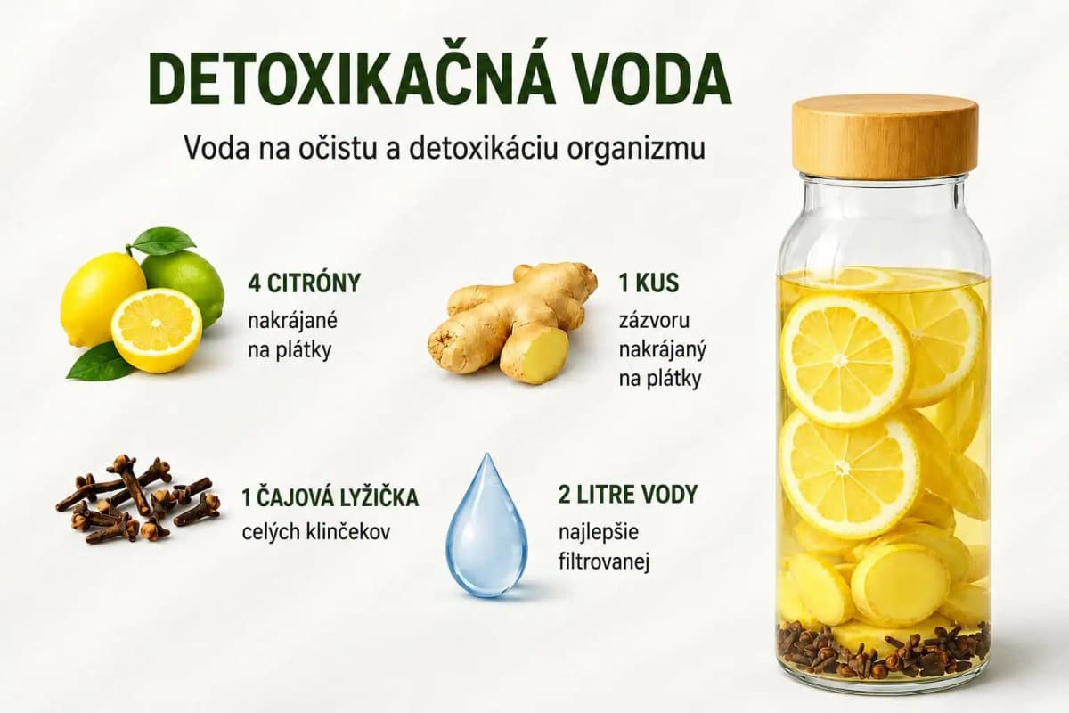 Detoxikačná voda s citrónom, zázvorom a klinčekmi: Osviežujúci nápoj pre každý deň