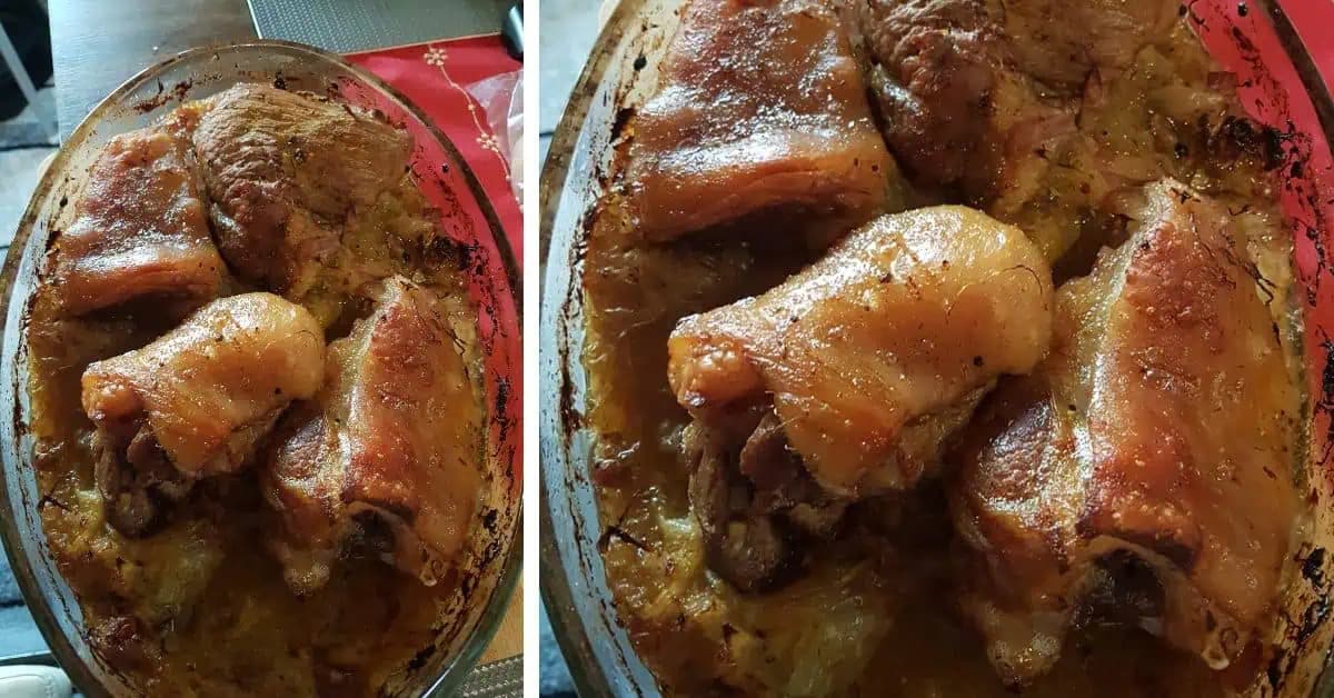 Pečené bravčové koleno na lôžku z kyslej kapusty: Tradičná dobrota s fantastickou chuťou
